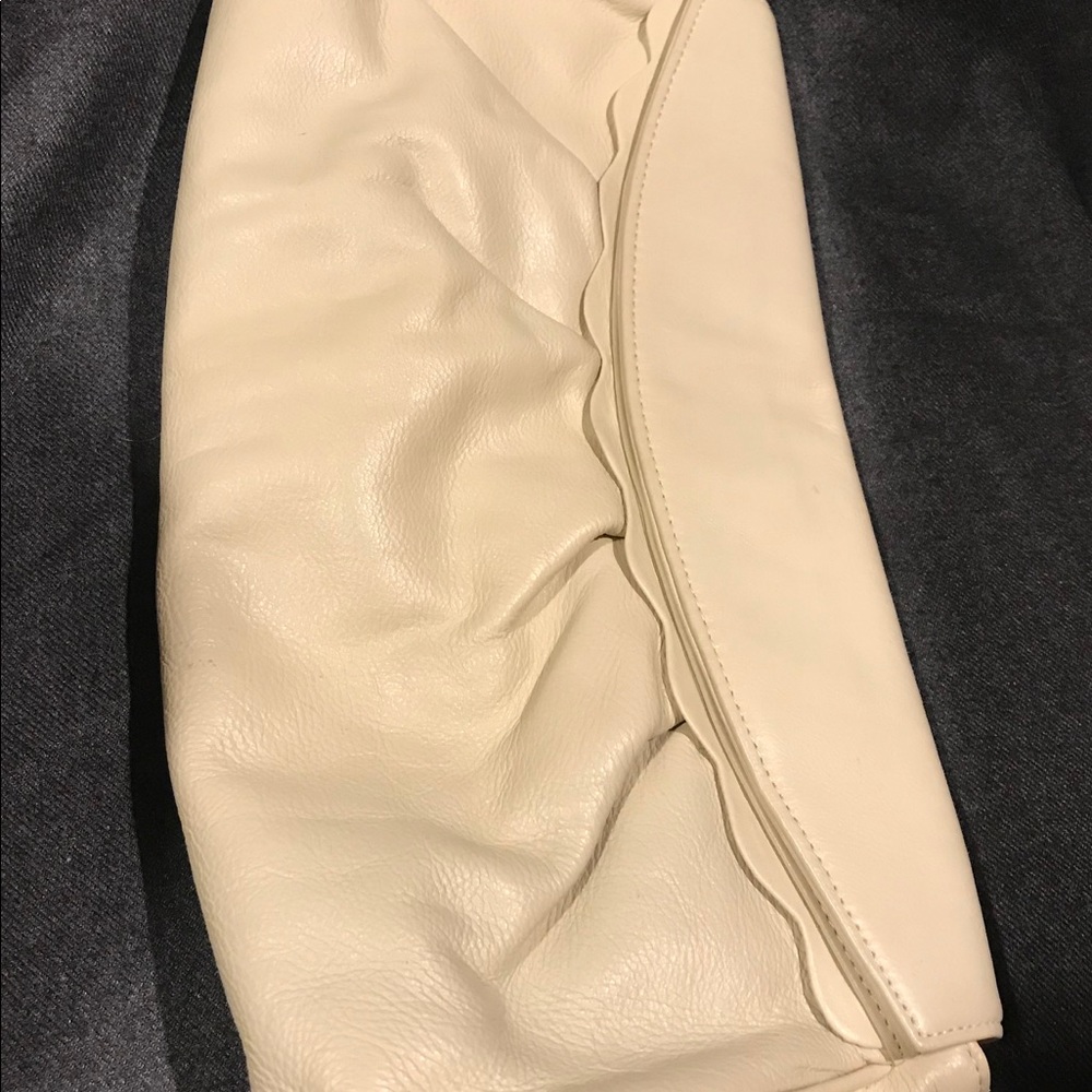 LAUREN MERKIN Buttercream Leather Oversize Clutch - Picture 2 of 4